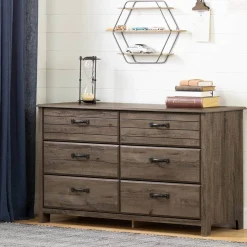 South Shore Chest with 6 Drawers Asten - Fall Oak