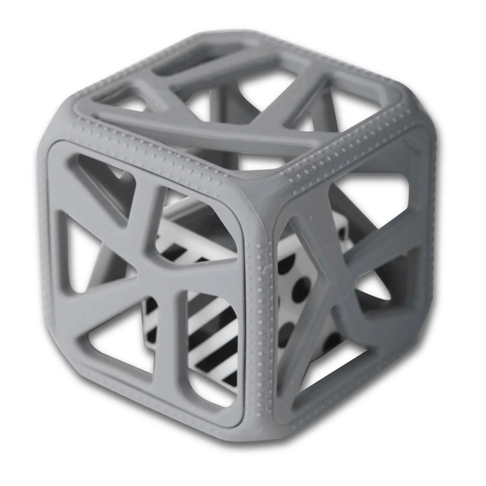 Munch Mitt Teething Toys>Chew Cube Grey