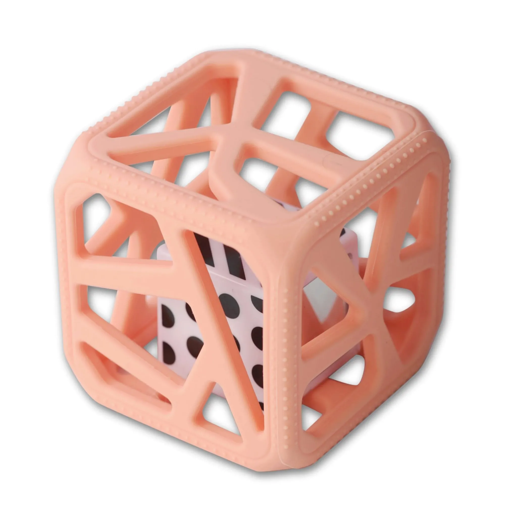 Munch Mitt Chew Cube Peachy Pink
