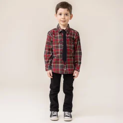 Kids/BOY Nano Chic Plaid Shirt 2-12