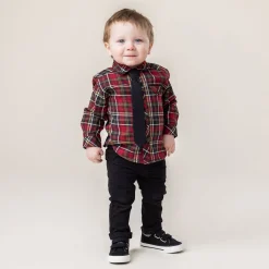BOY Nano Tops>Chic Plaid Shirt 6-24m