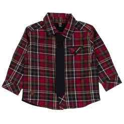 BOY Nano Tops>Chic Plaid Shirt 6-24m