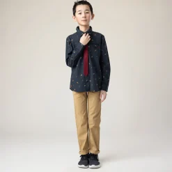 Kids/BOY Nano Tops>Chic Printed Shirt 2-12