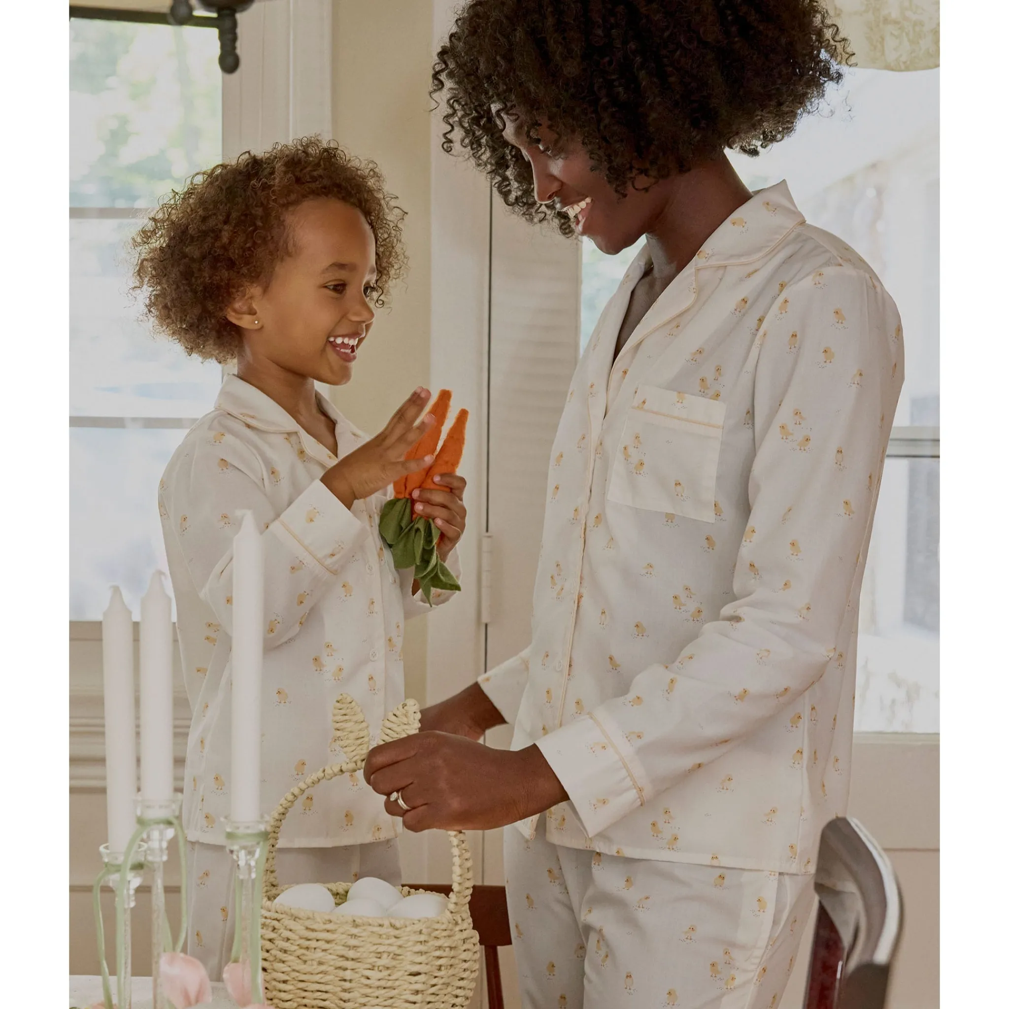 Kids/BOY Petit Lem Chicks Woven Pajamas 2-6x