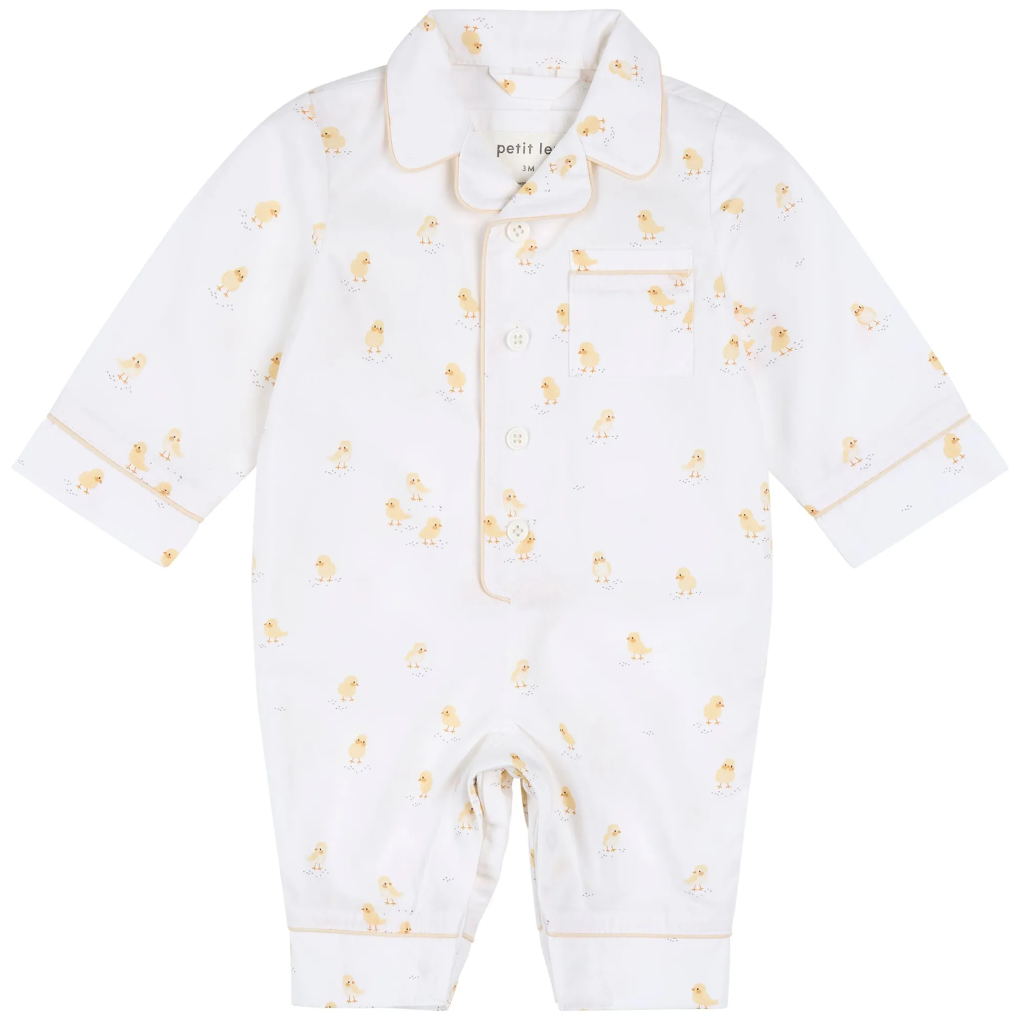 BOY Petit Lem Chicks Woven Pajamasa 3-24m