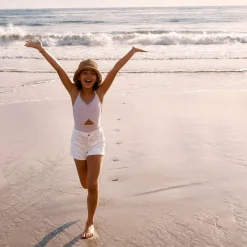 Kids Abercrombie Kids Cinched Cutout Swimsuit 5-18y