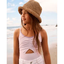 Kids Abercrombie Kids Cinched Cutout Swimsuit 5-18y