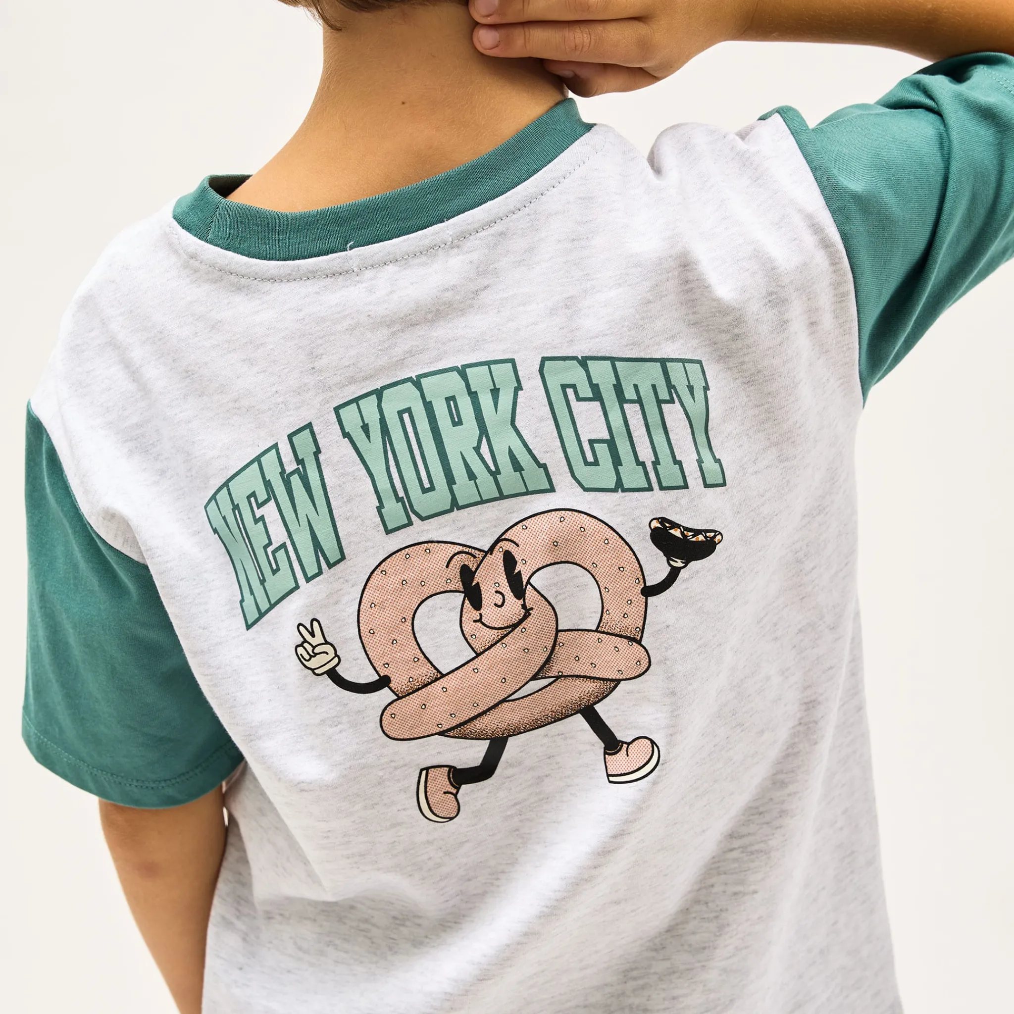 Kids/BOY Miles Tops>City Bretzel T-shirt 3-6y