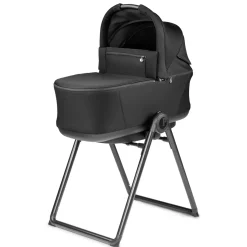 Kids Peg Perego City Loop Bassinet With Stand - True Black