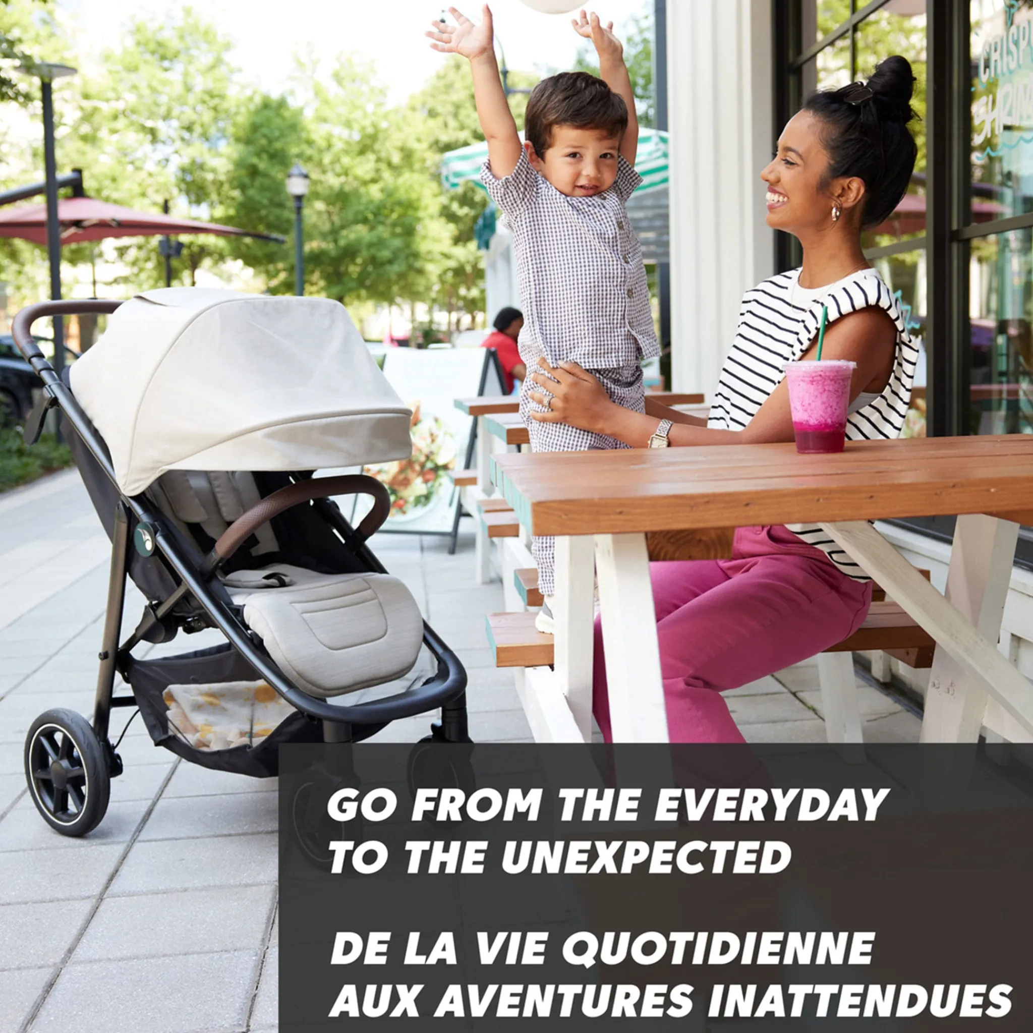 Kids Baby Jogger Strollers|Strollers & Trailers>City Mini® Air Lightweight Stroller - Frosted Ivory