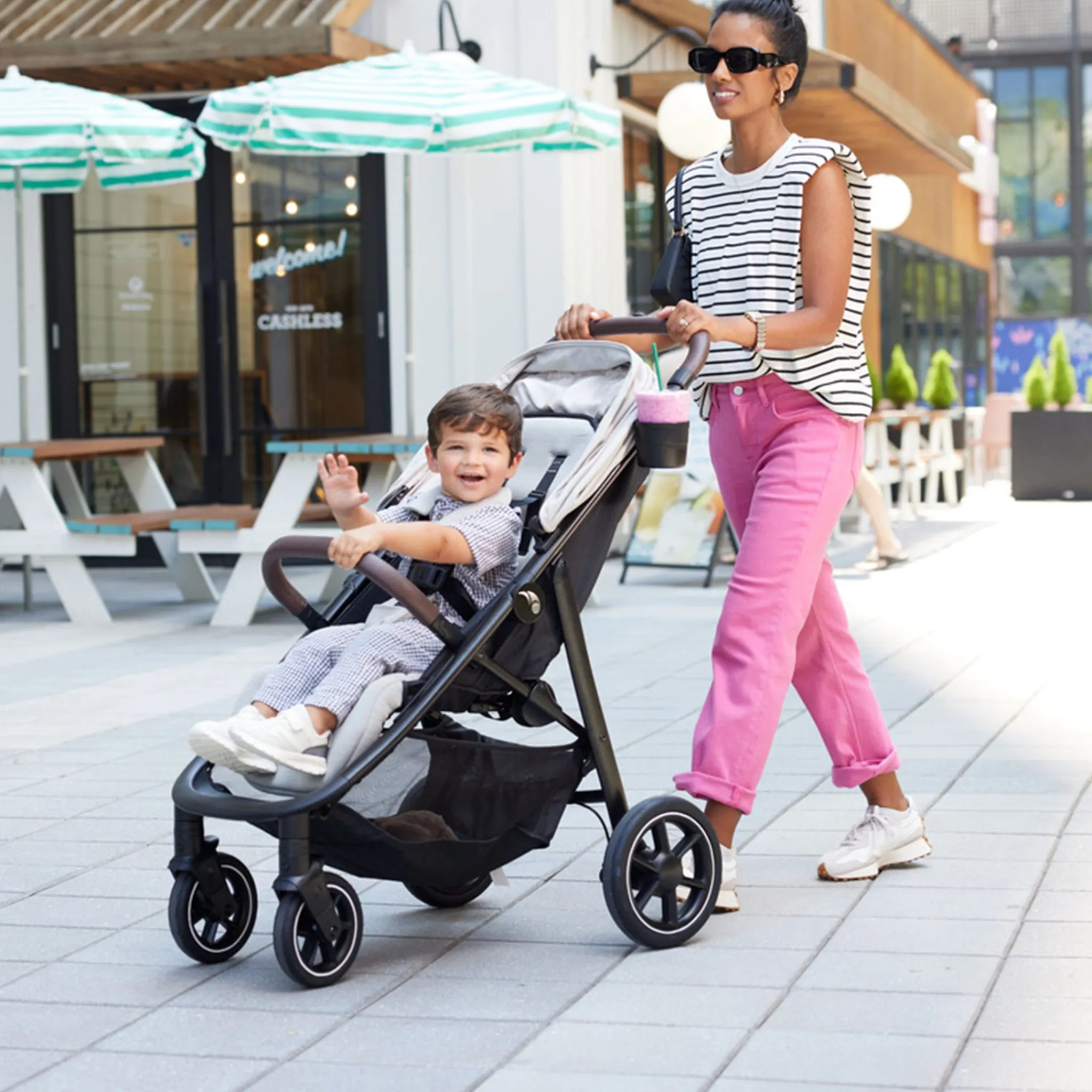 Kids Baby Jogger Strollers|Strollers & Trailers>City Mini® Air Lightweight Stroller - Frosted Ivory