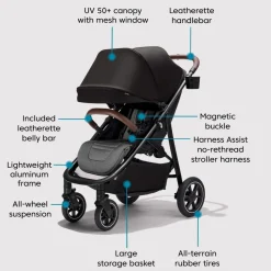 Kids Baby Jogger City Mini® Air Lightweight Stroller - Black