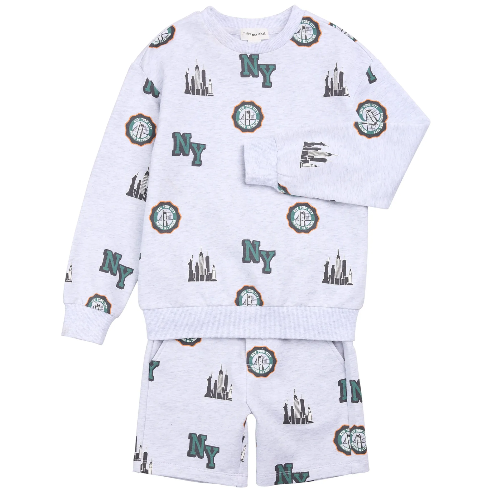 BOY Miles Outfit Sets>City 2pc Sweatshirt Set 6-24m
