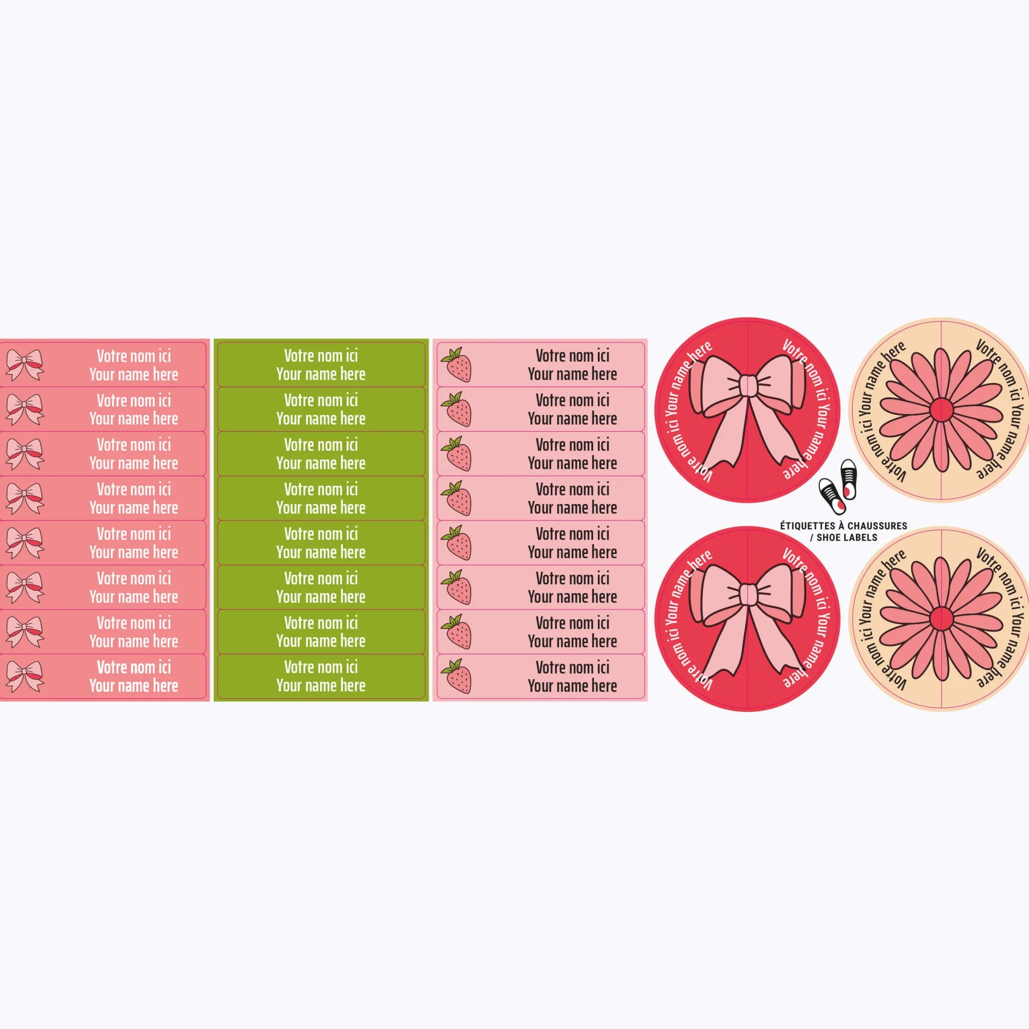 Kids Clement - Impressions Classical Name Labels - Bows