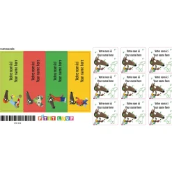 Kids Clement - Impressions Classical Name Labels - Little Wolf