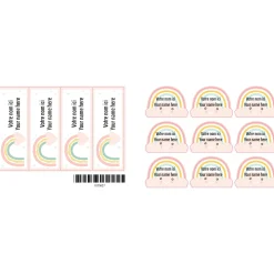 Kids Clement - Impressions Personalized Name Labels|Personalized Name Labels>Classical Name Labels - Rainbows