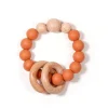 Bulle Teething Toys>Clic-Clac Wood Rattle - Ginger