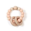 Bulle Clic-Clac Wood Rattle - Peach
