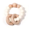Bulle Clic-Clac Wood Rattle - White