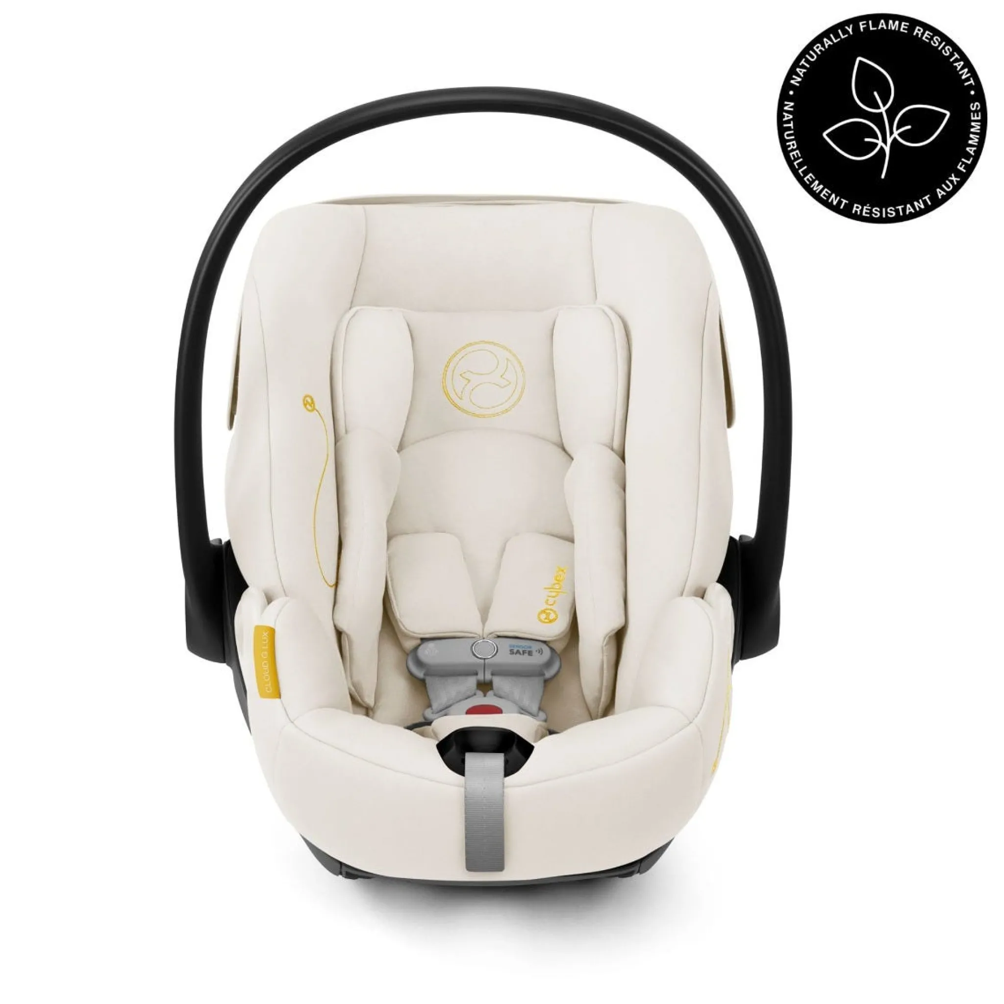 Kids Cybex Cloud G Lux Comfort Extend Infant Car Seat 4-35lb - Seashell Beige