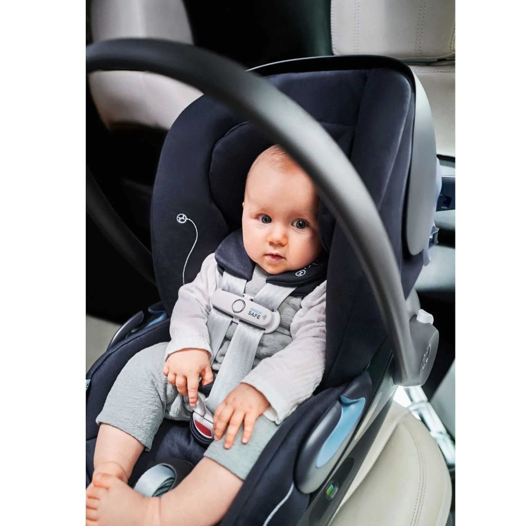 Kids Cybex Cloud G Lux Comfort Extend Infant Car Seat 4-35lb - Ocean Blue