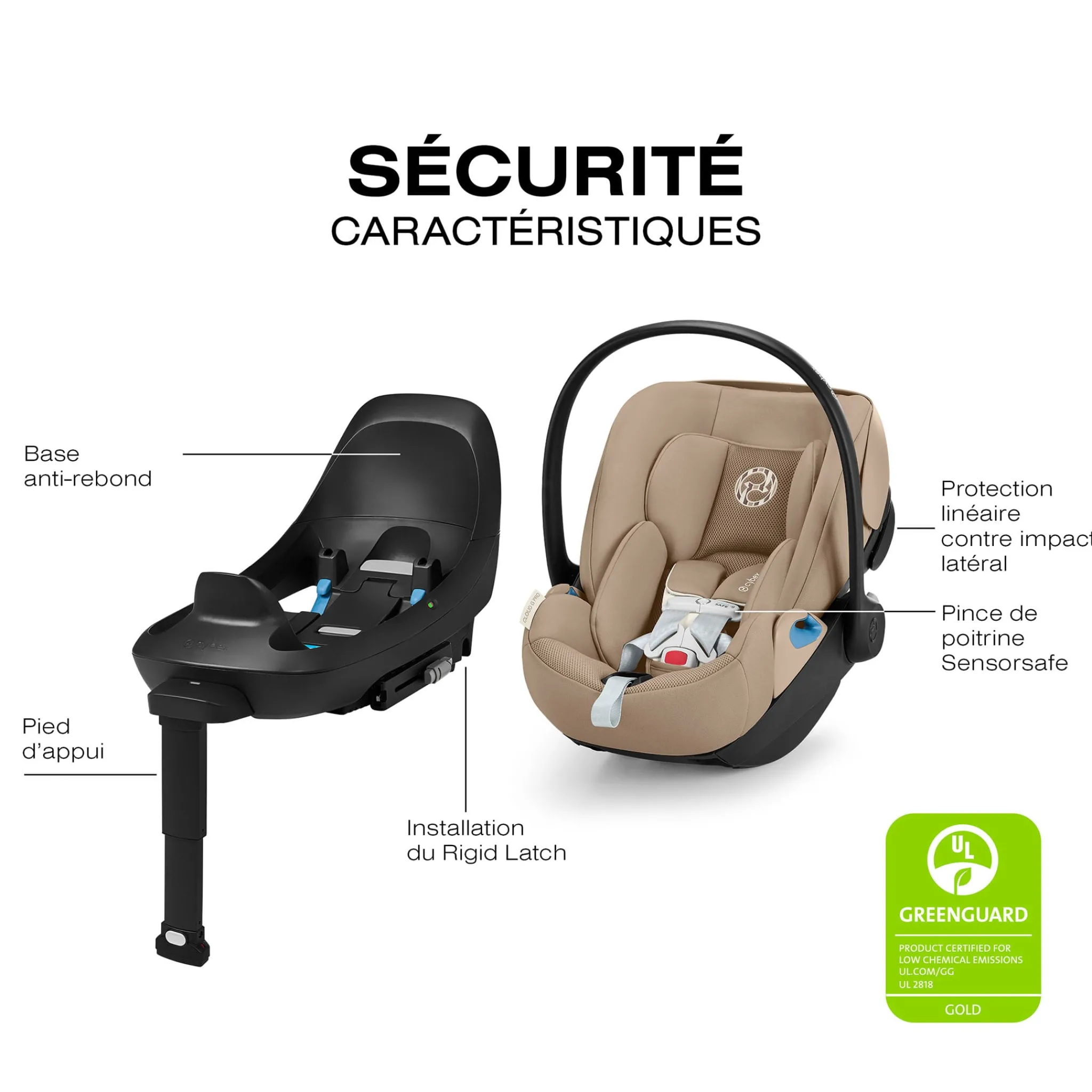 Kids Cybex Car Seats & Booster Seats|Car Seats>Cloud G Pro Car Seat - Moon Black