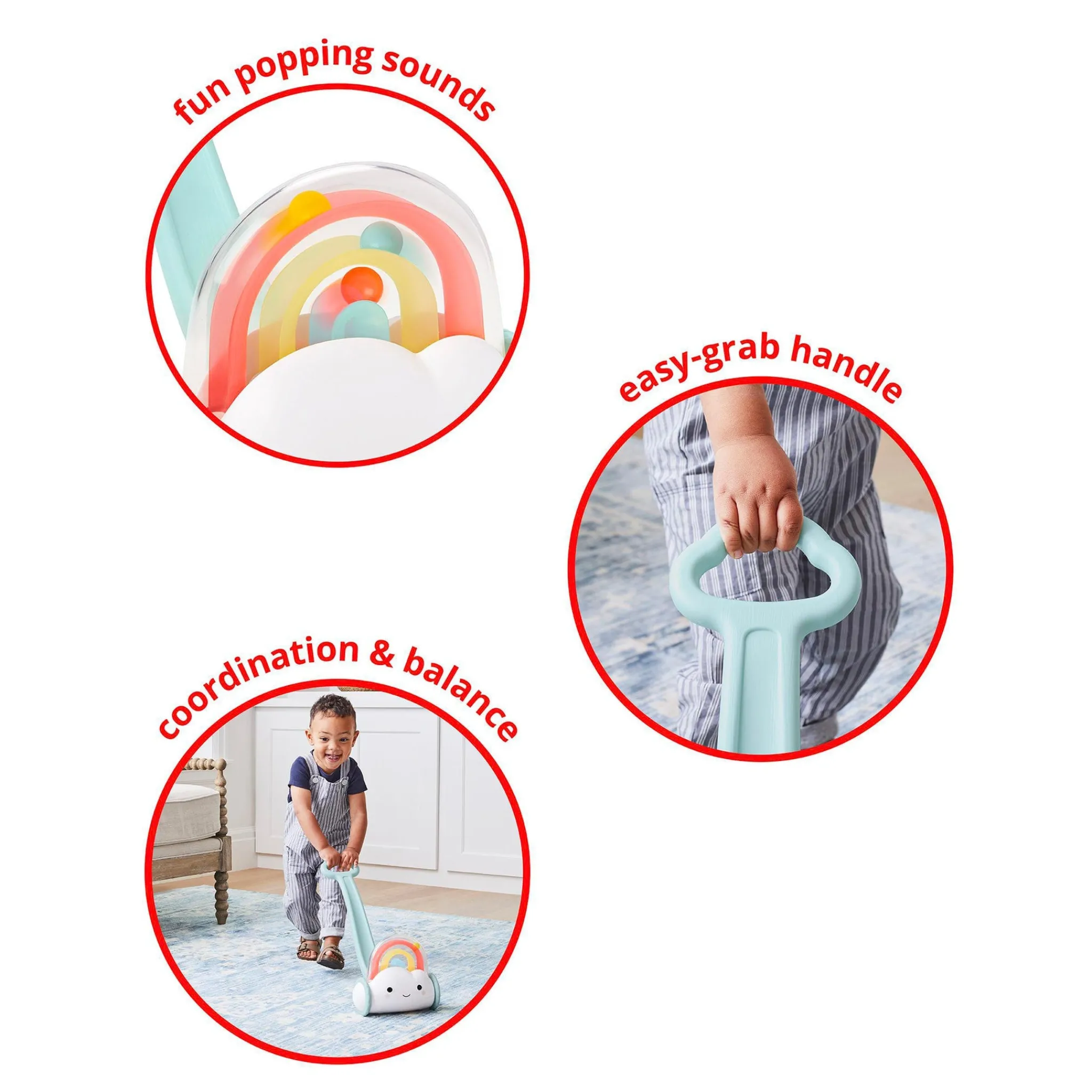 Skip Hop Walkers|Activity Centers & Walkers>Cloud Rainbow Push Toy