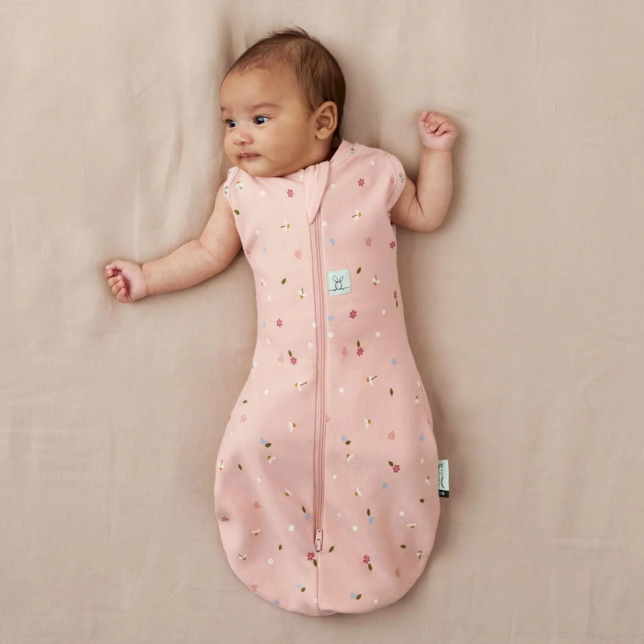 ErgoPouch Cocoon Swaddle Sack 0.2 TOG 6-12m - Daisies