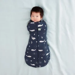 ErgoPouch Pajamas|Sleep Bags>Cocoon Swaddle Sack Whale3/6M