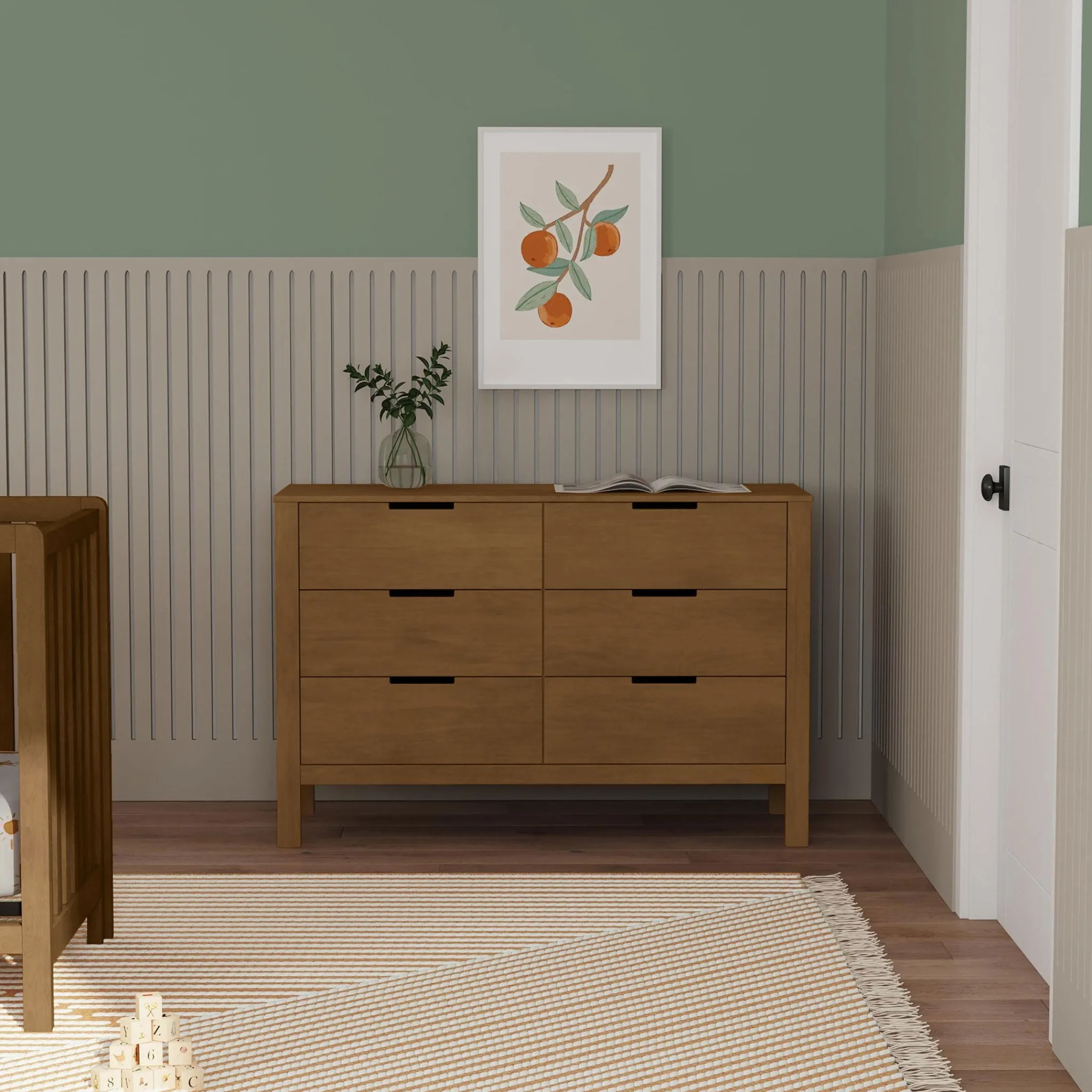 DaVinci Storage Furniture>Colby 6-Drawer Double Dresser - Walnut