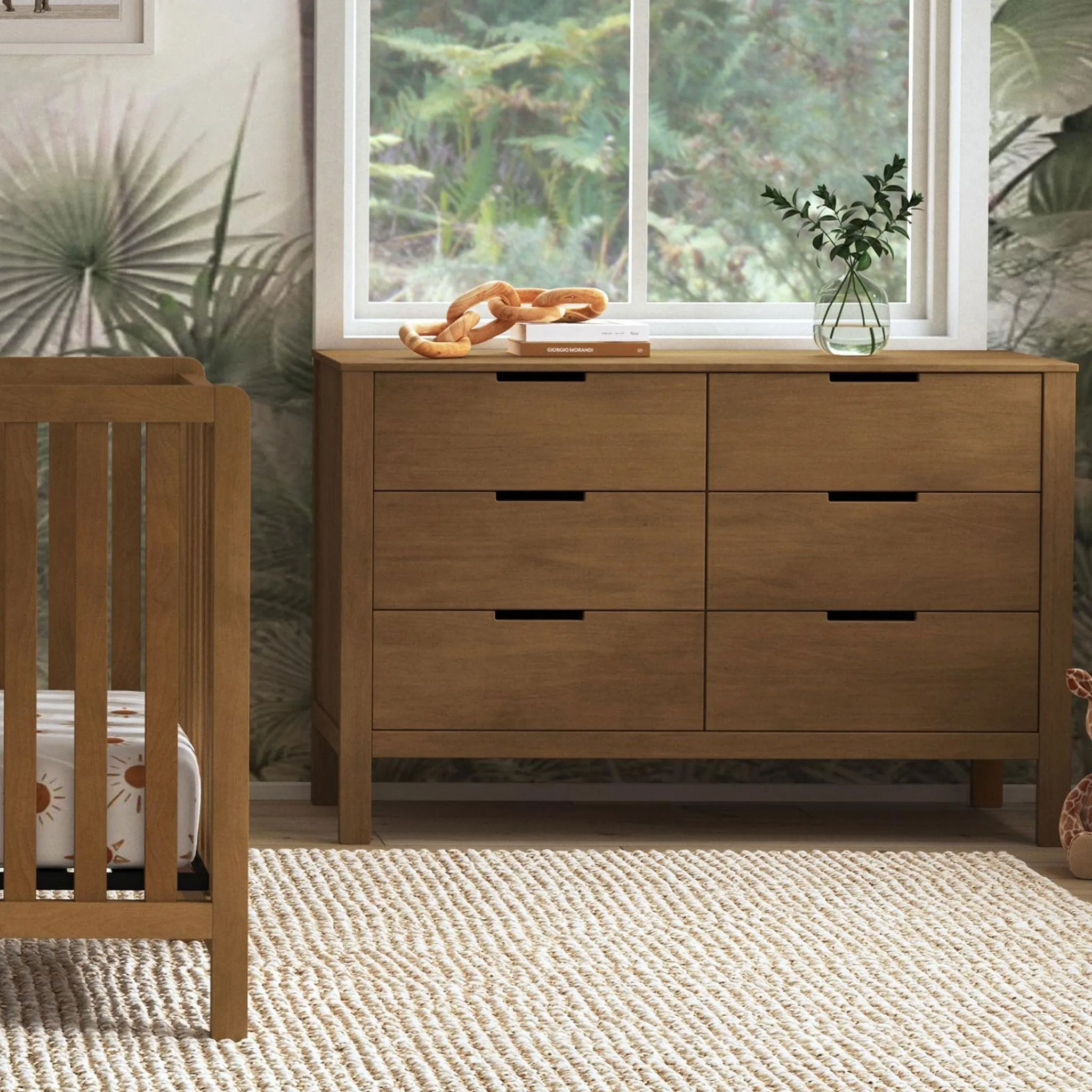 DaVinci Storage Furniture>Colby 6-Drawer Double Dresser - Walnut