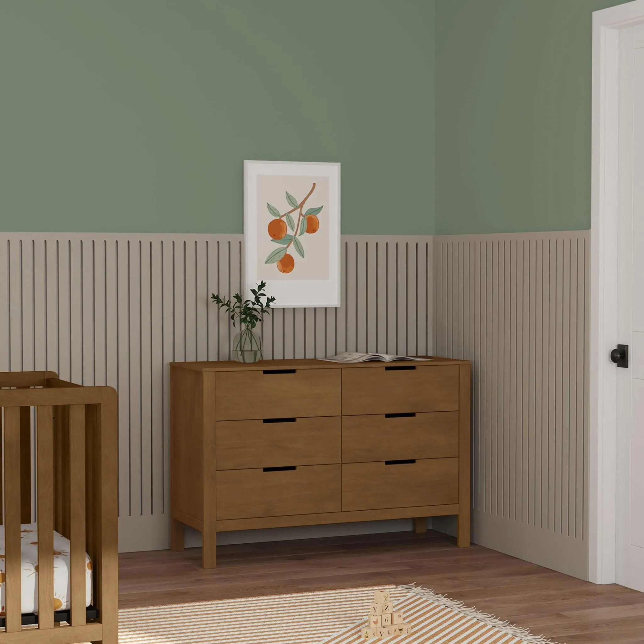 DaVinci Storage Furniture>Colby 6-Drawer Double Dresser - Walnut