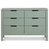 DaVinci Storage Furniture>Colby 6-Drawer Double Dresser - Light Sage
