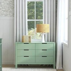 DaVinci Storage Furniture>Colby 6-Drawer Double Dresser - Light Sage