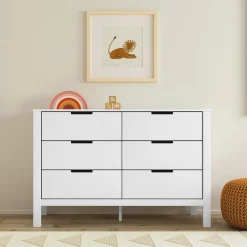 DaVinci Storage Furniture>Colby 6-Drawer Double Dresser - White