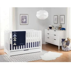 DaVinci Colby 4-in-1 Convertible Crib with Trundle Drawer - White