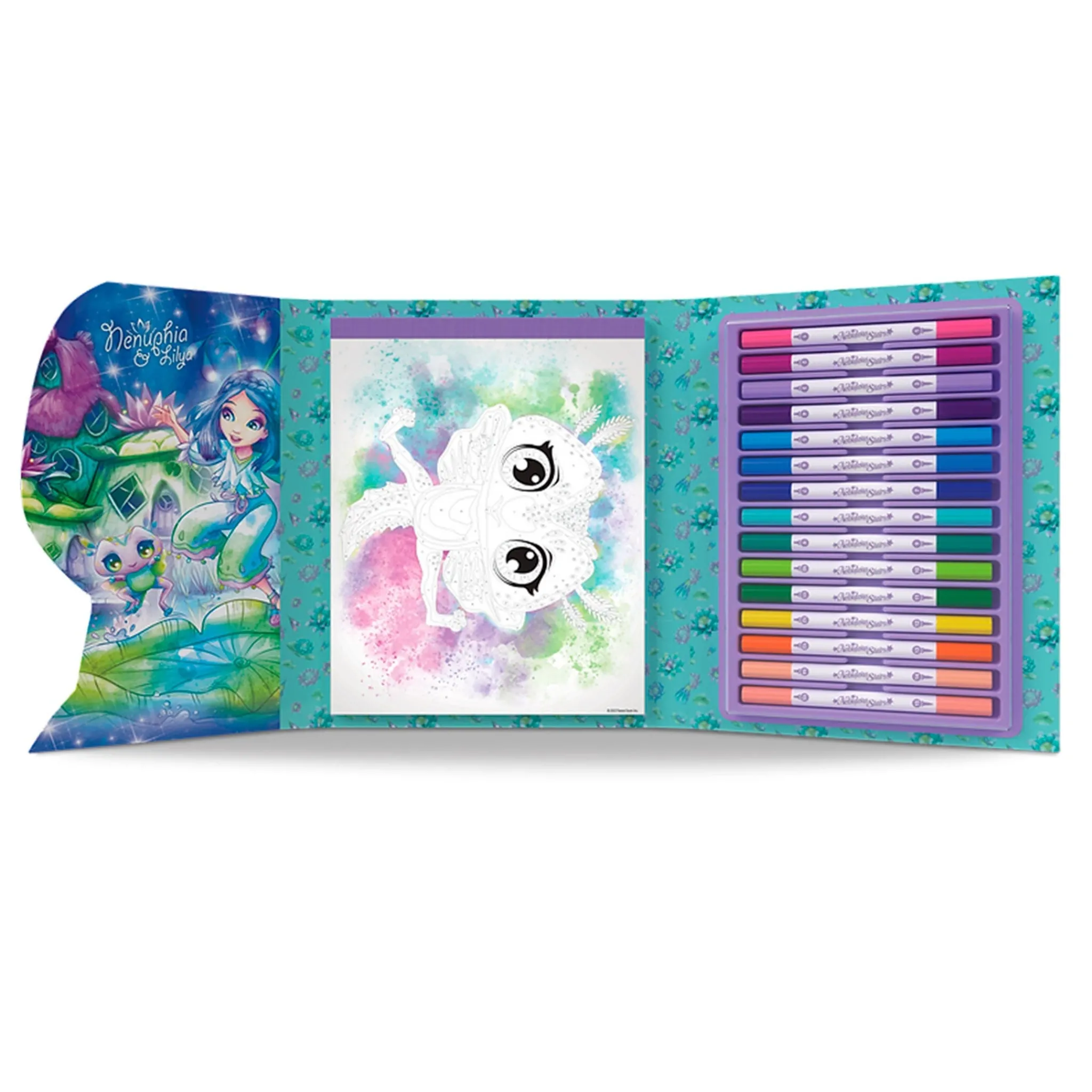 Kids Amuze Color By Number Book Set Nebulous Stars - Nenuphia & Lilya