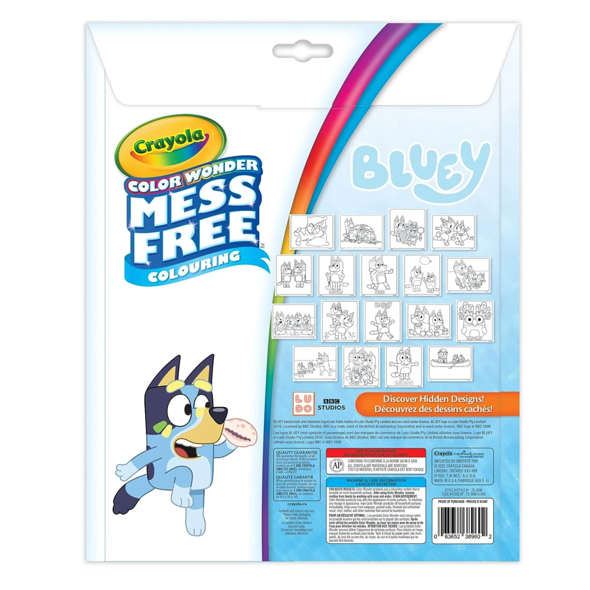 Kids Crayola Diy & Activities>Color Wonder Kit - Bluey