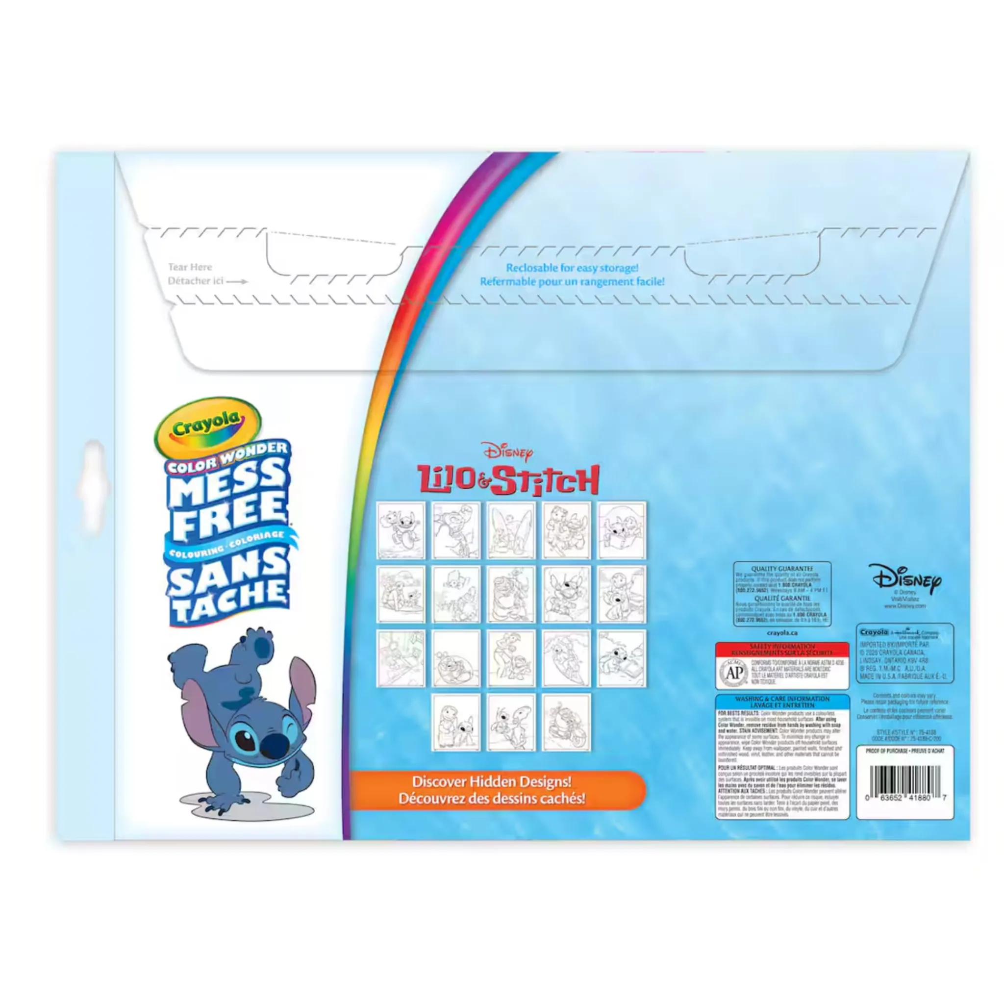 Kids Crayola Diy & Activities>Color Wonder Kit - Stitch