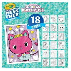 Kids Crayola Color Wonder Mess-Free Colouring Pages & Mini Markers - Gabby's Dollhouse