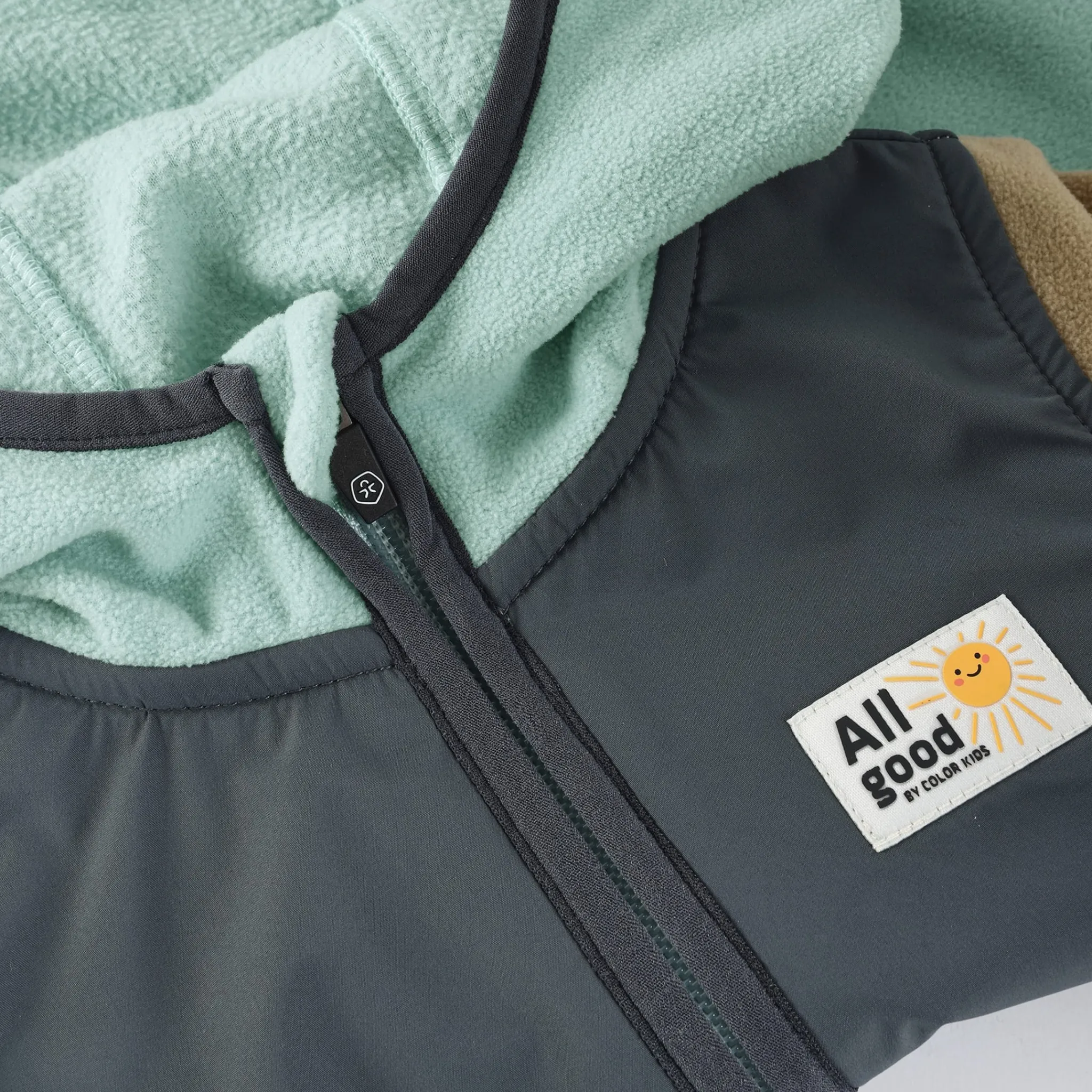 BOY Color Kids Outerwear|Fleeces And Sweatshirts>Colorblock Fleece Suit 9-24m