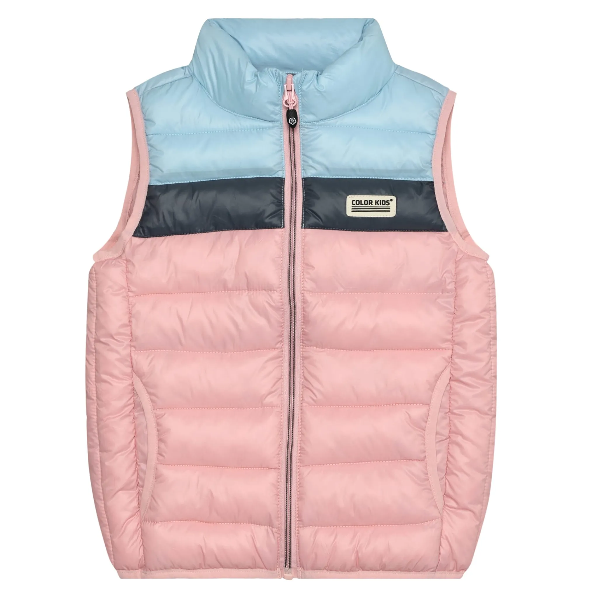Kids Color Kids Colorblock Quilted Vest 4-8