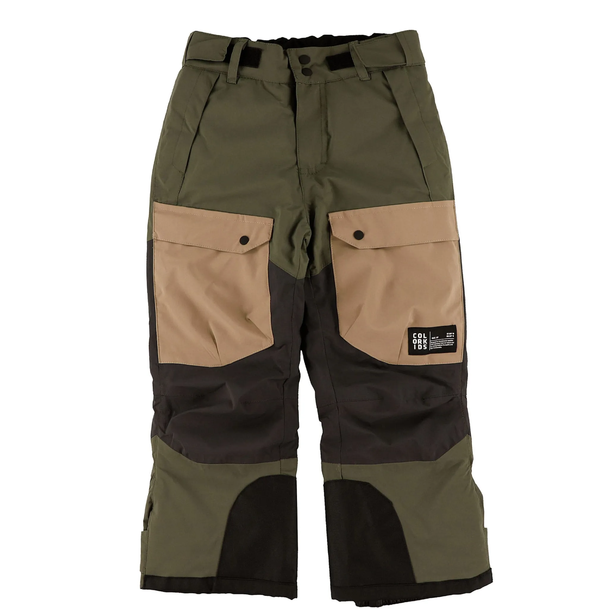 Kids/BOY Color Kids Outerwear|Snowsuits>Colorblock Ski Pants 4-14y