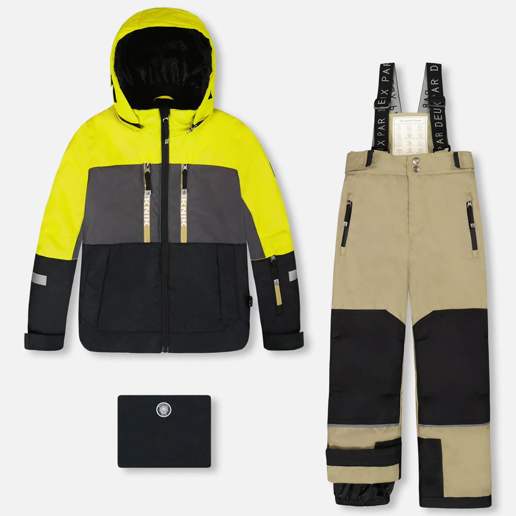 Kids/BOY Deux par Deux Colorblock Teknik Snowsuits4-8