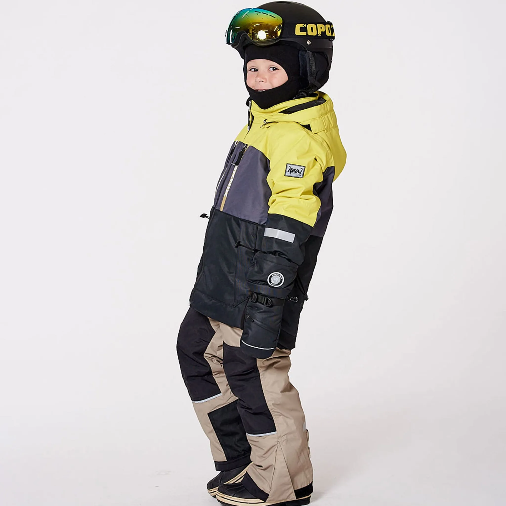 Kids/BOY Deux par Deux Colorblock Teknik Snowsuits4-8