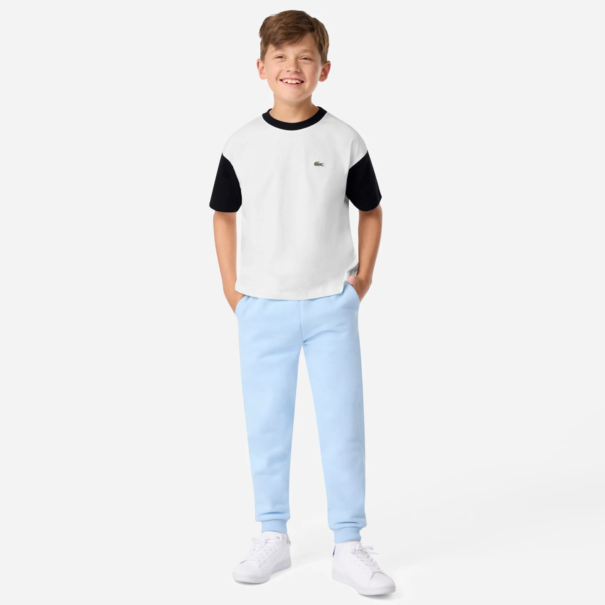 Kids/BOY Lacoste Tops>Colorblock T-shirt 10-16y