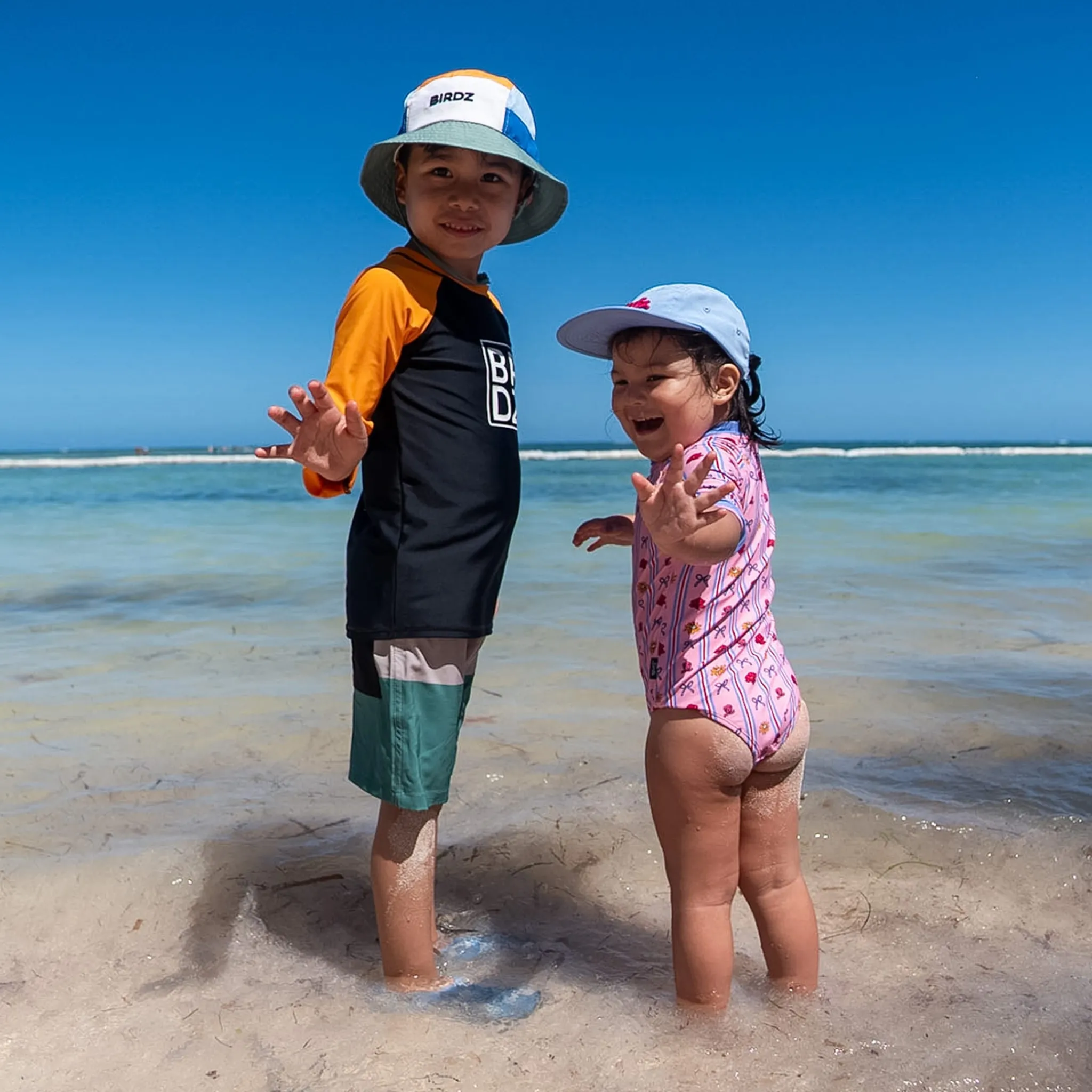 Kids/BOY Birdz Colorblock Uv Swim Shorts 2-10