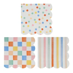 Meri Meri Colourful Pattern Large Napkins (16)