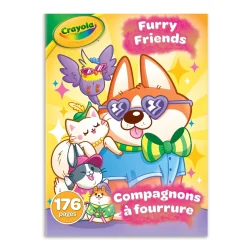 Kids Crayola Colouring Book Furry Friends