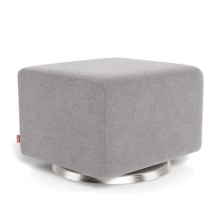 Monte Como Ottoman - Pebble Grey / Steel